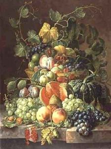 Basket of Fruit by Johannes Hendrick Fredriks