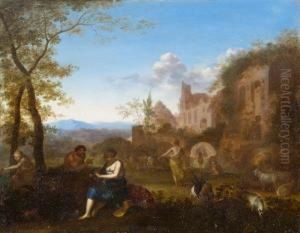 Paesaggio Con Episodio Mitologico Pastorale Paesaggio Con Episodio Mitologico Pastorale