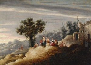 Arcadian Landscape With Nymphs by Cornelis Van Poelenburch