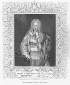Portrait of Henry St John Viscount Bolingbroke by William Thomas Fry