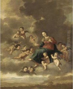 The Assumption Of The Virgin by Cornelis Van Poelenburch