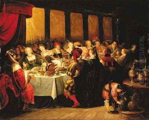 Belshazzar's Feast 7 by Frans II Francken