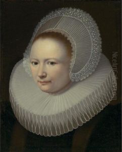 Portrait Of A Woman In A Lace Bonnet