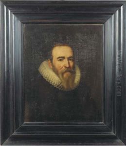 Portrait Of A Man, Bust-length, In Black Costume And Whiteruff