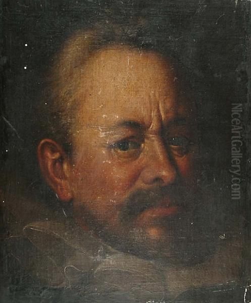 The Head Of A Bearded Gentleman Wearing A White Ruff - view 1