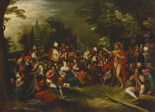 Saint John the Baptist preaching in the wilderness - view 1