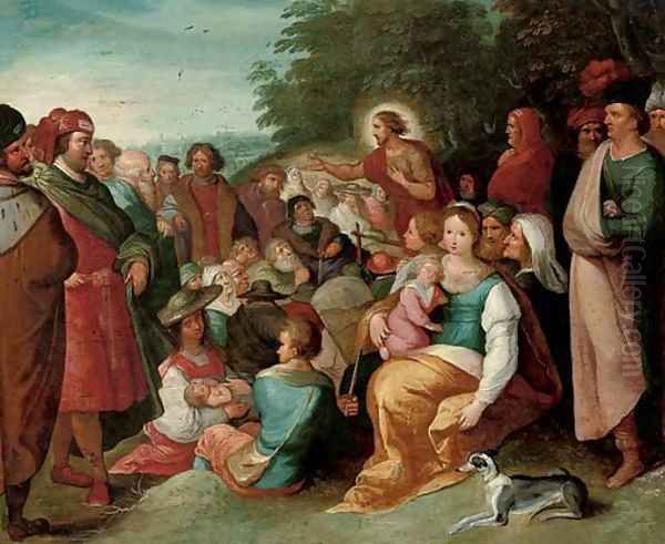 Saint John the Baptist preaching to the multitude - view 1