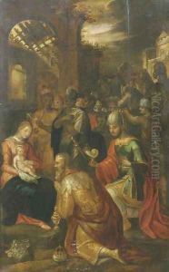 The Adoration of the Magi 4 by Frans II Francken