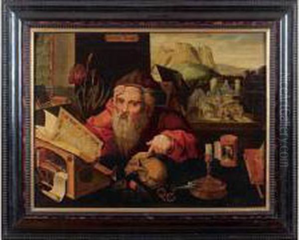 Saint Jerome Meditant - view 1