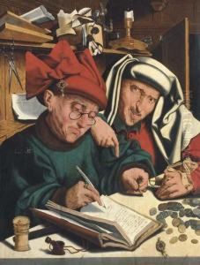 Two Tax Gatherers by Marinus van Reymerswaele