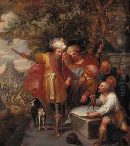 Nimrod and the Tower of Babel by Frans II Francken