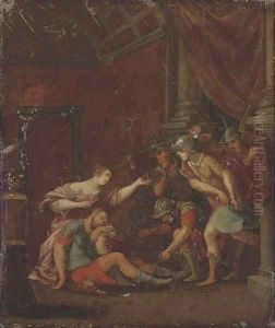 Samson and Delilah by Frans II Francken