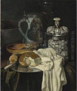 Still Life With A Beer Tankard by Pieter Gerritsz. van Roestraten