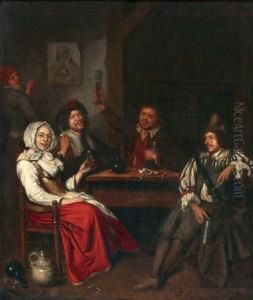 Drinkend Gezelschap In Een Herberg