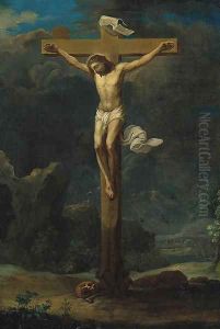 The Crucifixion 2 by Frans II Francken