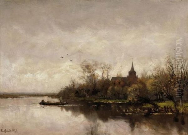 A Church In A River Landscape - view 1