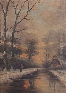 Winter Dusk Scene Winter Dusk Scene