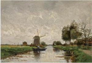 Boating In A Polder Landscape