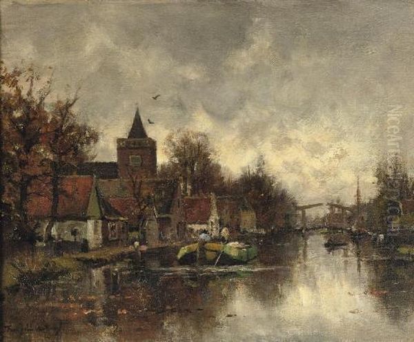 Shipping On The Vecht Near The Sint Nicolaaskerk, Vreeland - view 1