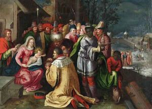 The Adoration of the Magi by Frans II Francken