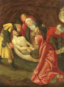The Entombment by Frans II Francken