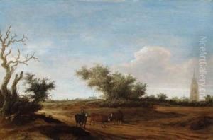 A Landscape With A Shepherd And Cattle On A Path, Haarlembeyond