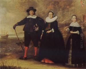 Family Portrait Of Possibly Otto Van Vollenhoven
