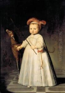 Portrait Of Dirck Alewijn, Son Of Frederick Alewijn by Dirck Verhaert