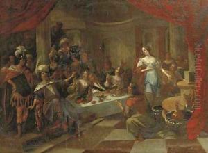 Belshazzar's Feast 6 by Frans II Francken