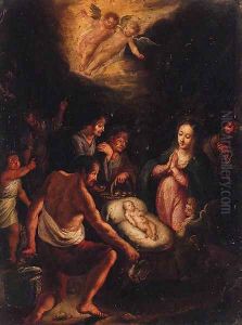 The Adoration of the Shepherds by Frans II Francken