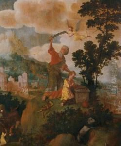 Die Opferung Isaaks by Jan Van Scorel
