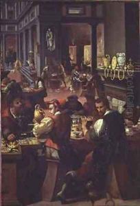 The Jewellers Workshop by Alessandro di Vincenzio Fei