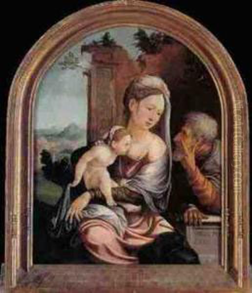 The Holy Family In A Landscape - view 1
