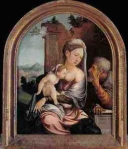 The Holy Family In A Landscape by Jan Van Scorel