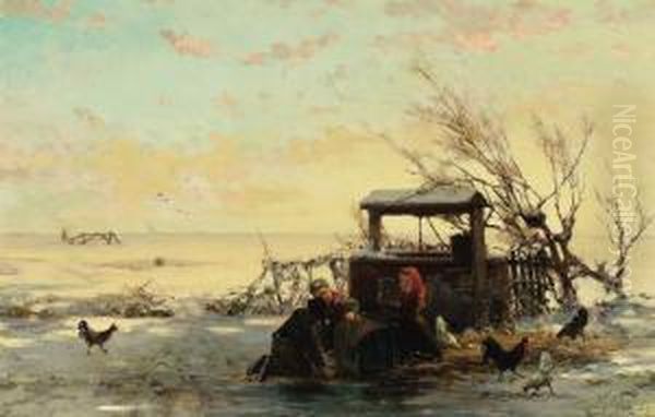Winter Farm Scene - view 1