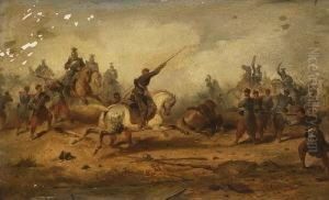 Reiterschlacht. by Joseph Van Severdonck