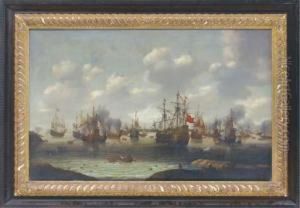 The Dutch Attack On The English Fleet In The Medway In June1667