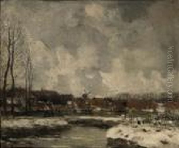 Village In Winter - view 1