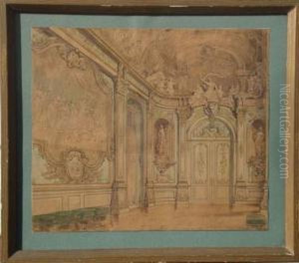 Releve De La Galerie Doree De La Banque. - view 1