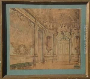 Releve De La Galerie Doree De La Banque. by Louis Willem Van Soest
