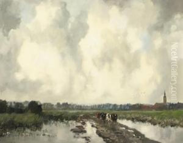 On The Outskirts Of Nieuwkoop With The Gemeentetoren In The Background - view 1