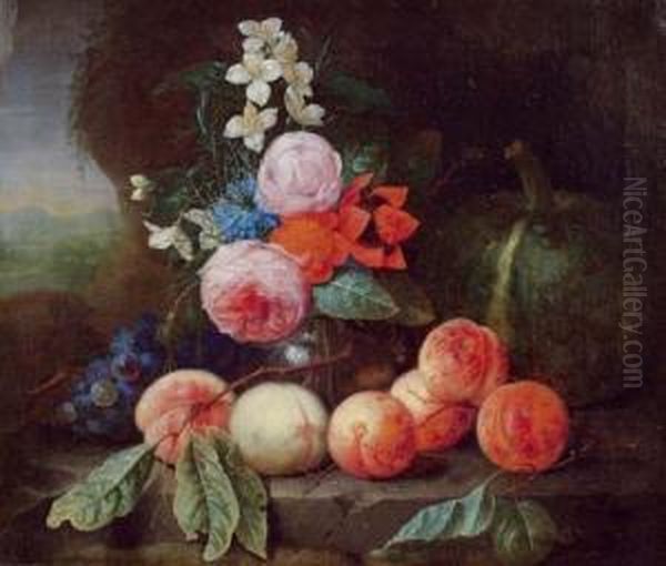 Fruit Still Life On A Stone Table. - view 1