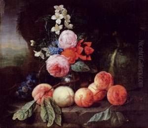 Nature Morte Aux Fleurs Et Fruits