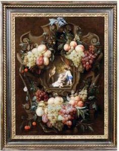 Guirlande De Fruits Et Putti