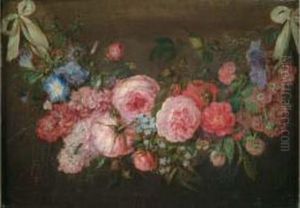Guirlande De Roses by Cornelis van Spaendonck