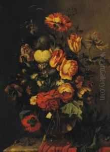 Circa 18th Century Follower Of Gerardus Van Spaendonck, Still Life by Gerard Van Spaendonck