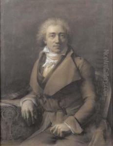 Self Portrait Seated At A Table, Turned To The Right