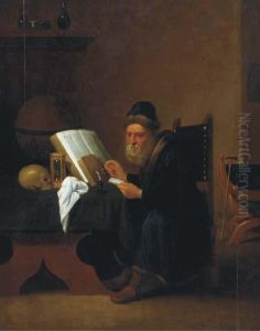 A Scholar In His Study by Jacob van Spreeuwen