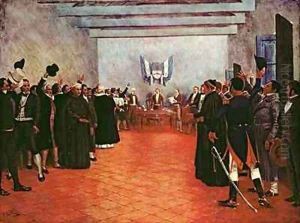 The Congress of Tucuman Declaration of the Independence of the United Provinces of Rio and the Plata by Mariano Jose Maria Bernardo Fortuny y Carbo