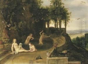 Diana And Her Nymphs Bathing